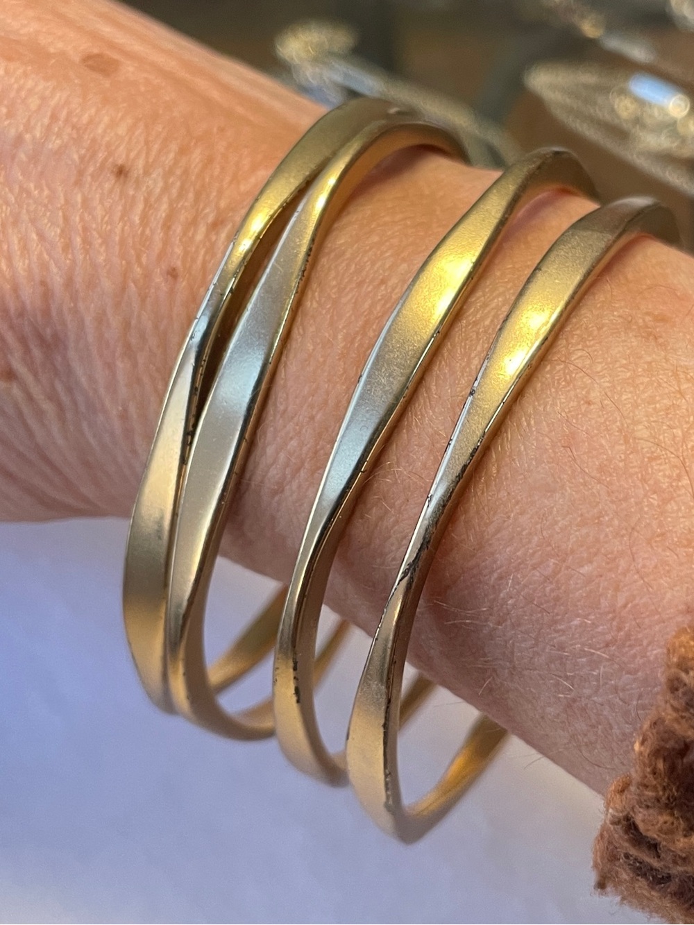 Gold-Toned bangles, set of 4